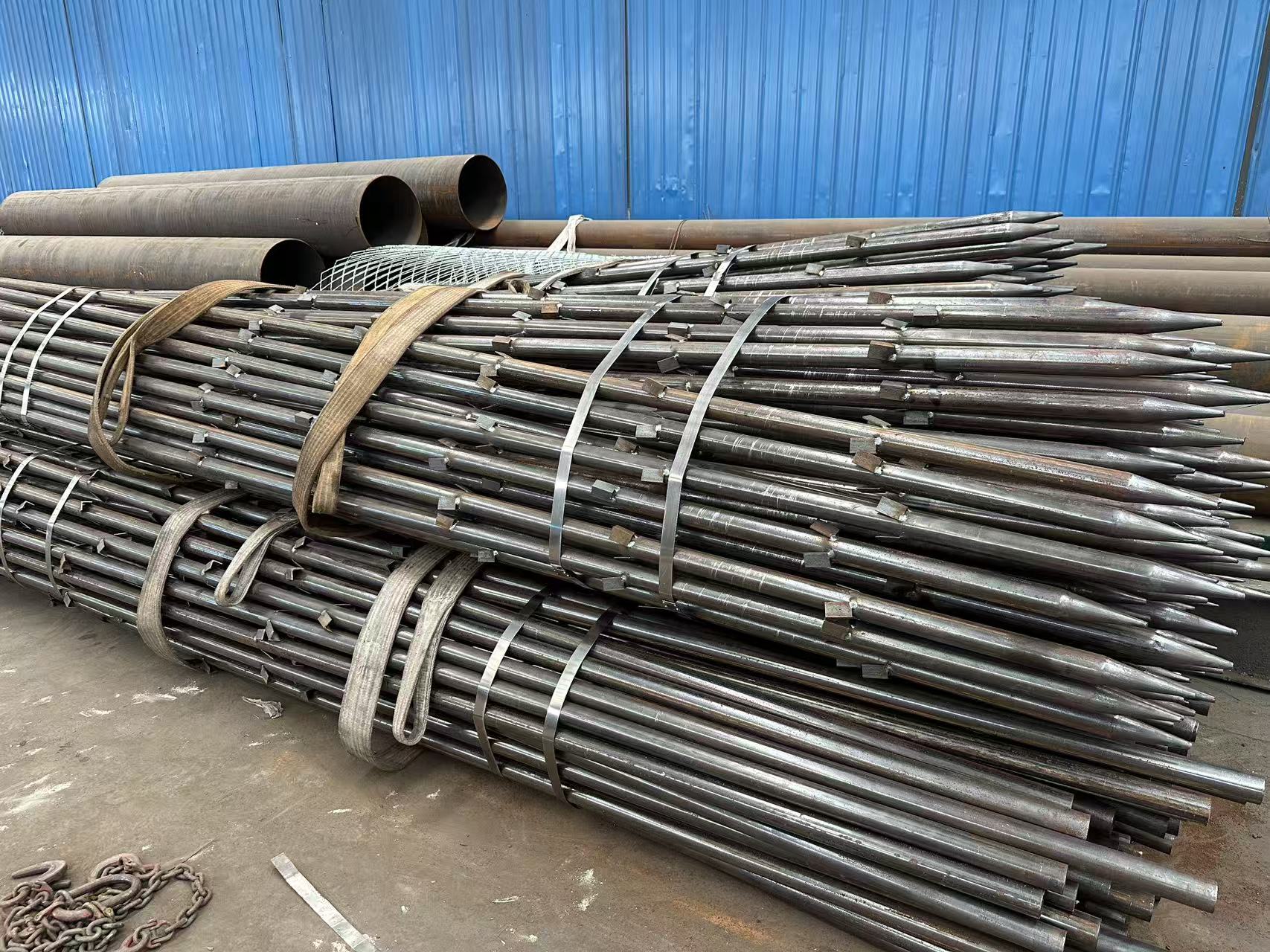 本溪注浆管25/32/50/54/57等钳压式螺旋套筒式声测管厂家发货