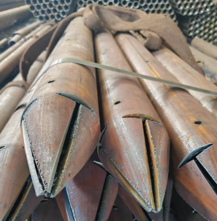 本溪出尖打孔加工无缝注浆钢花管注浆管厂家